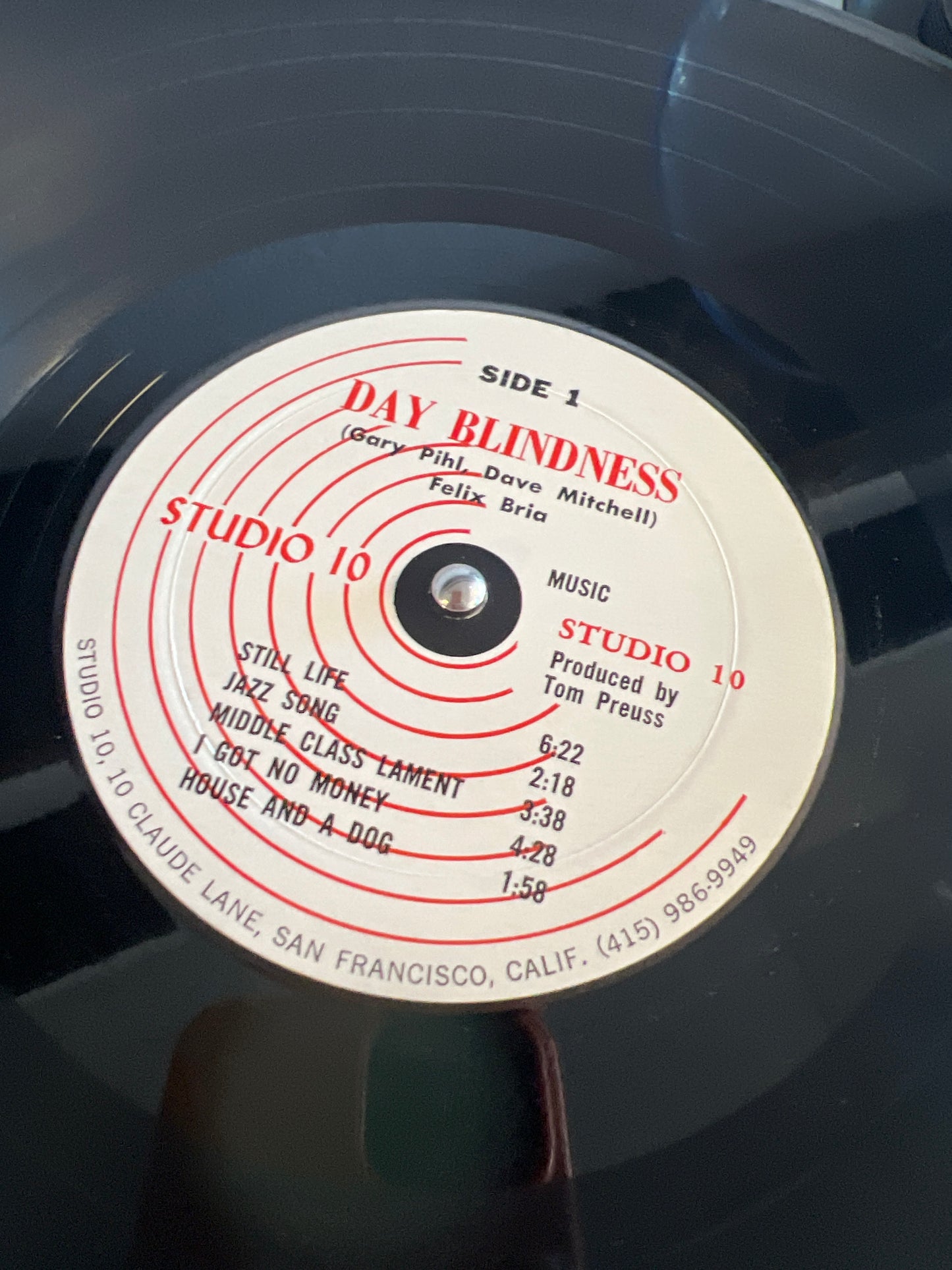 DAY BLINDNESS - self-titled