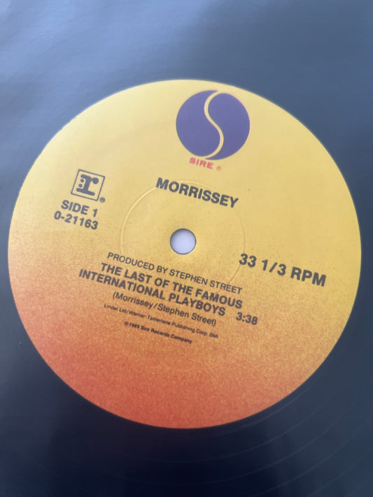 MORRISSEY - the last of the famous international playboys