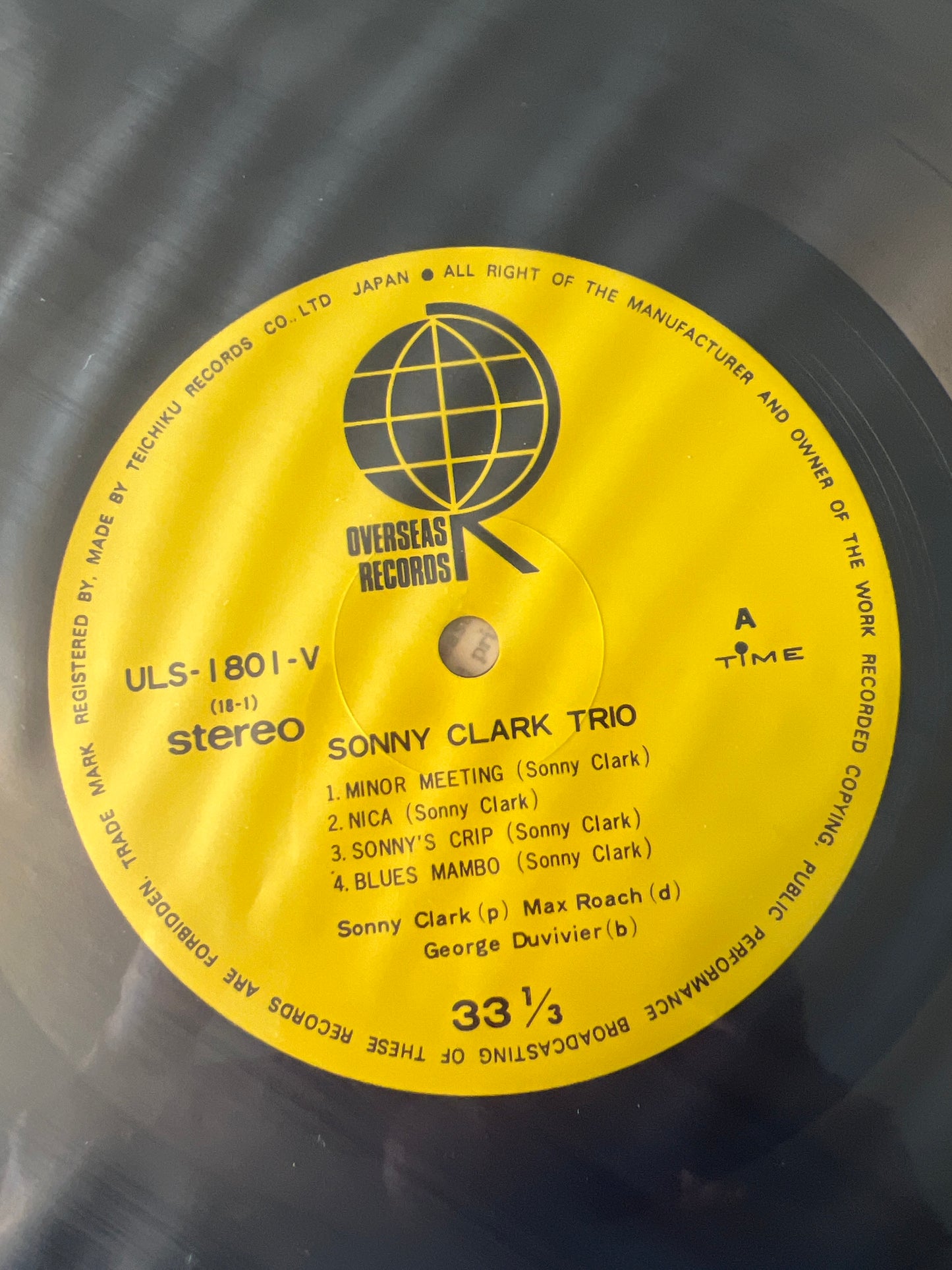 SONNY CLARK - Sonny Clark Trio