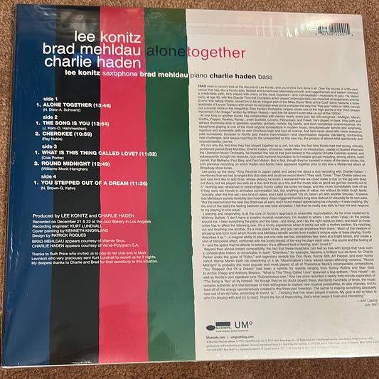 LEE KONITZ - alone together