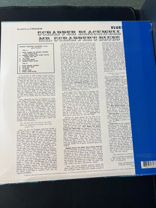 SCRAPPER BLACKWELL - Scapper’s Blues