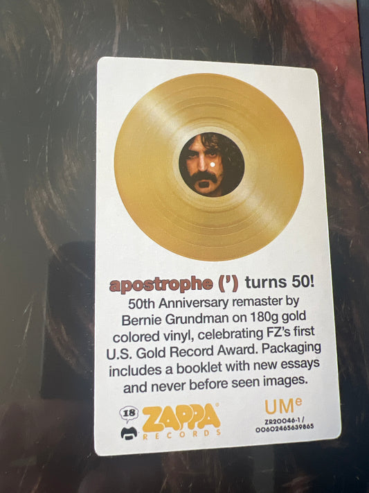 FRANK ZAPPA - apostrophe (‘) 50th Anniversary edition