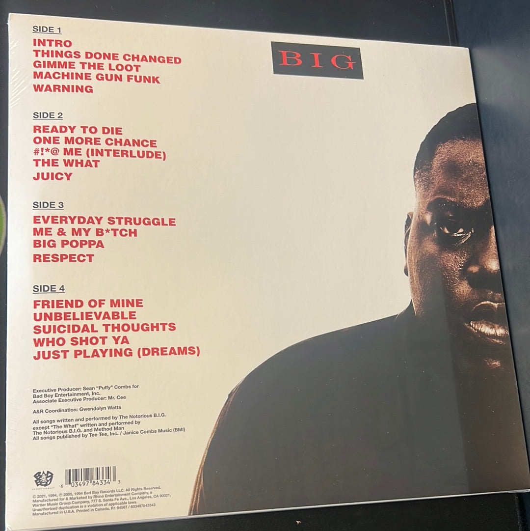 THE NOTORIOUS BIG - ready to die