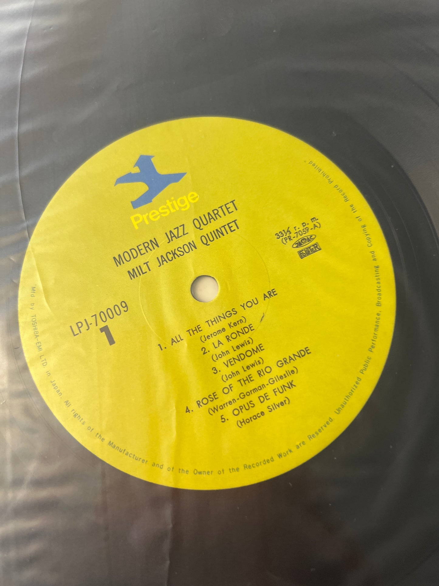 MODERN JAZZ QUARTET / MILT JACKSON QUINTET