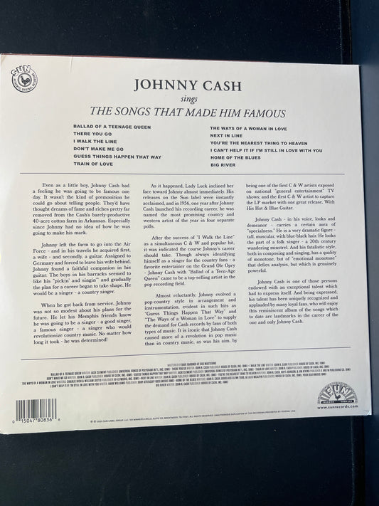 JOHNNY CASH - sings: the songs that made him famous