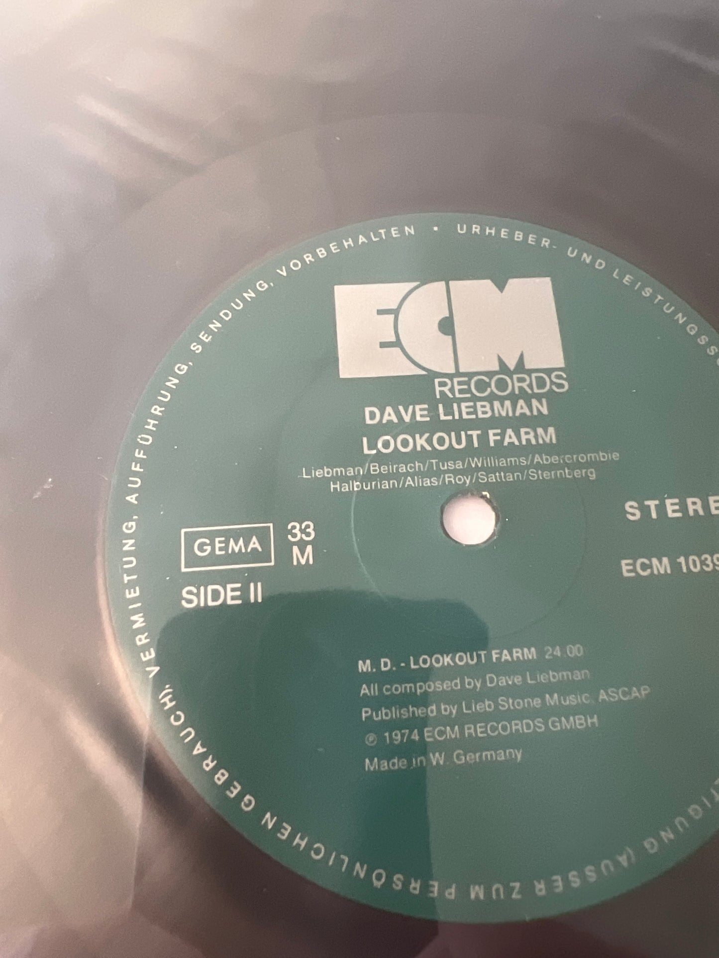 DAVE LIEBMAN - lookout farm