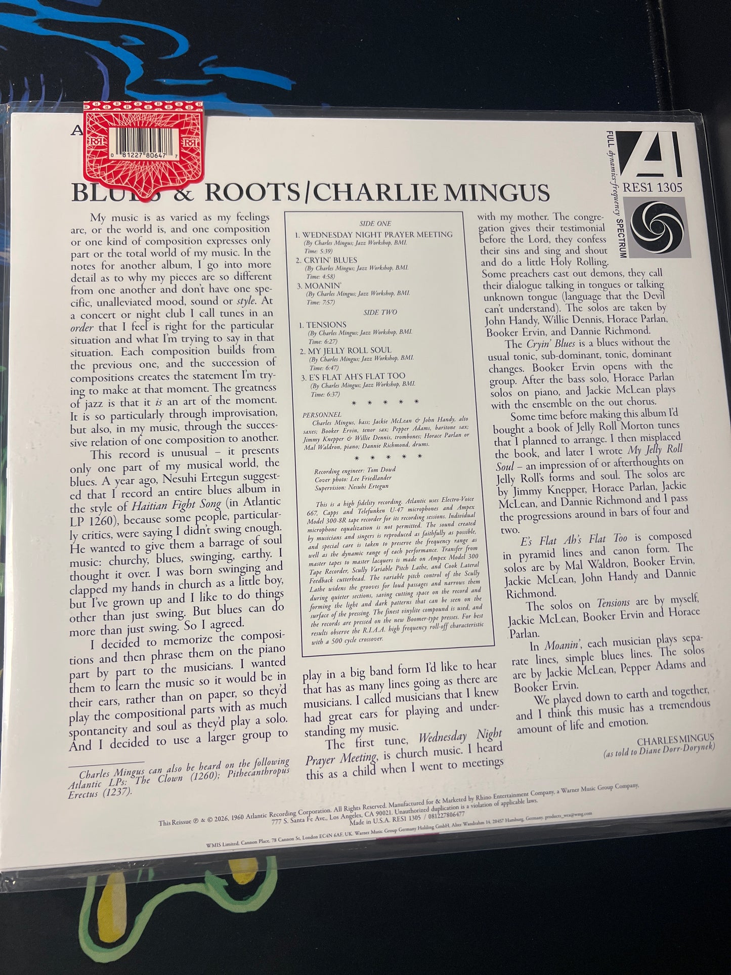 CHARLES MINGUS - blues & roots