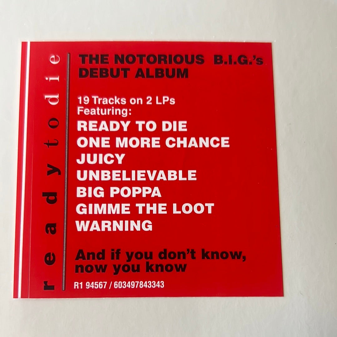 THE NOTORIOUS BIG - ready to die