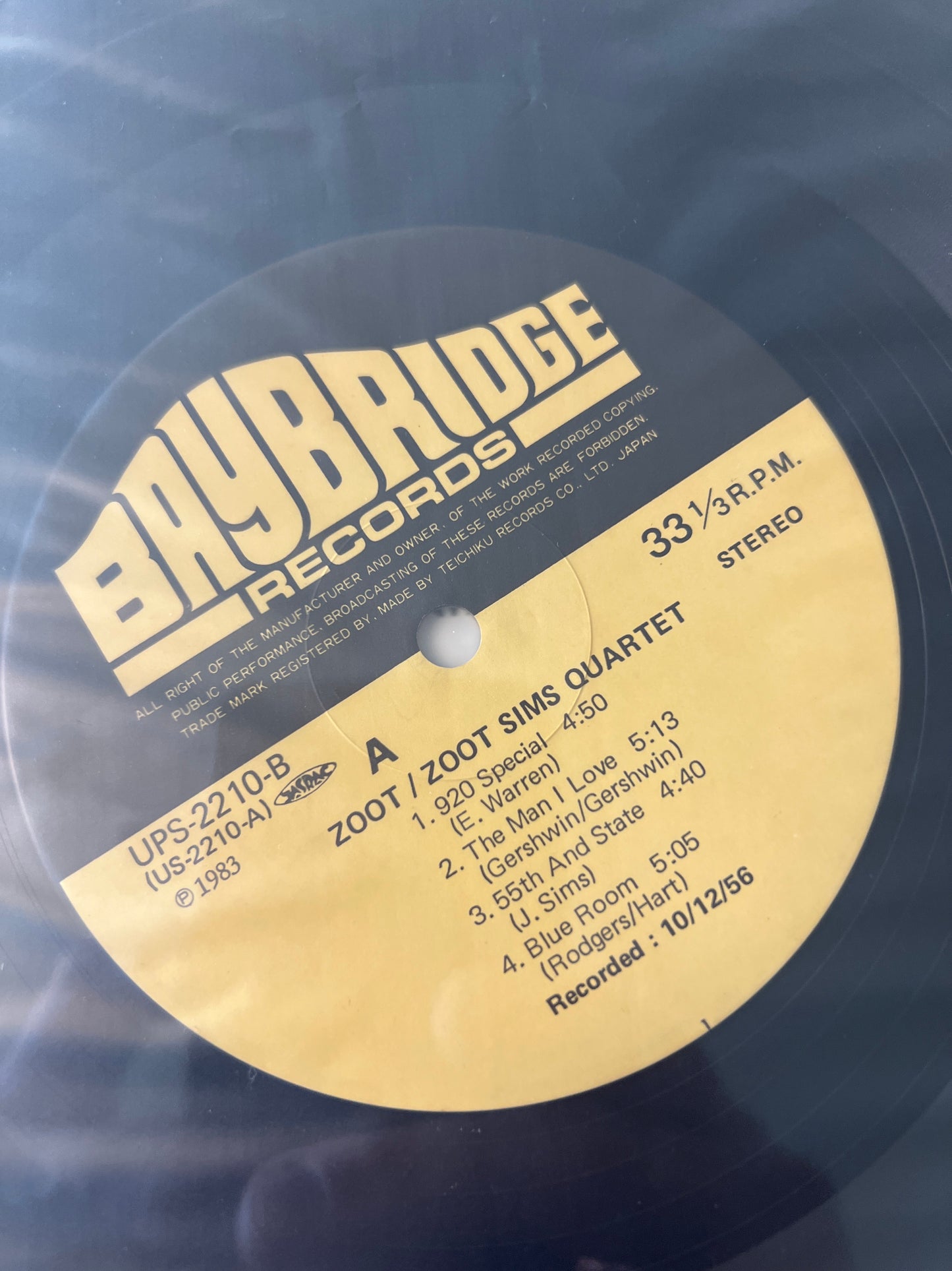 ZOOT SIMS QUARTET - ZOOT