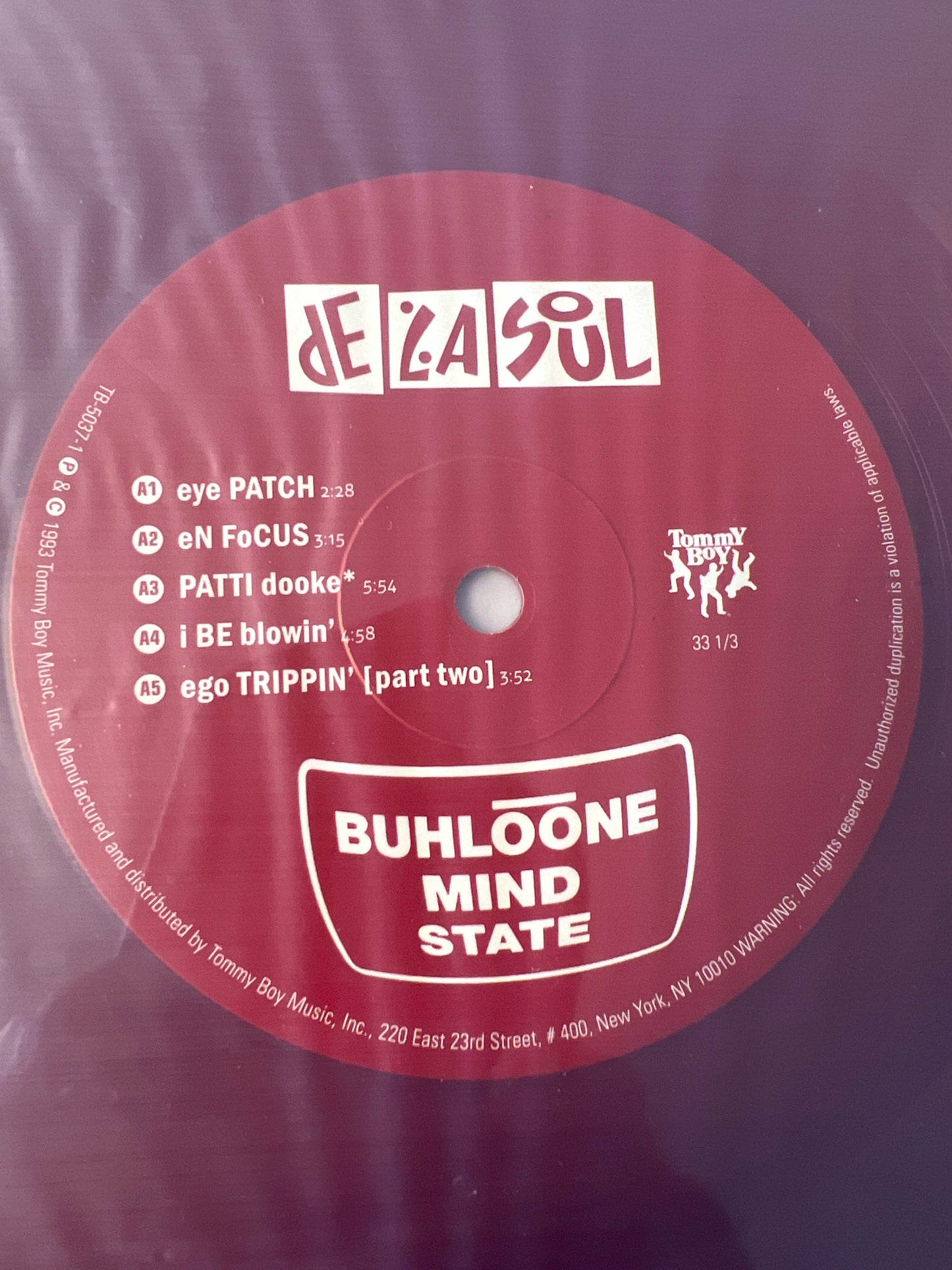 DE LA SOUL - Buhloone Mind State