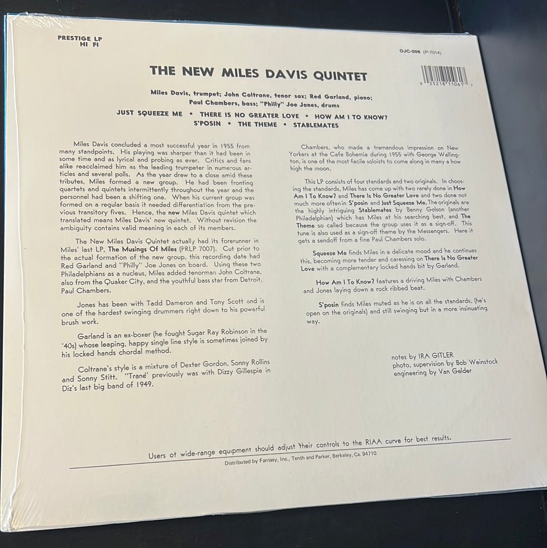 MILES DAVIS - the new Miles Davis Quintet