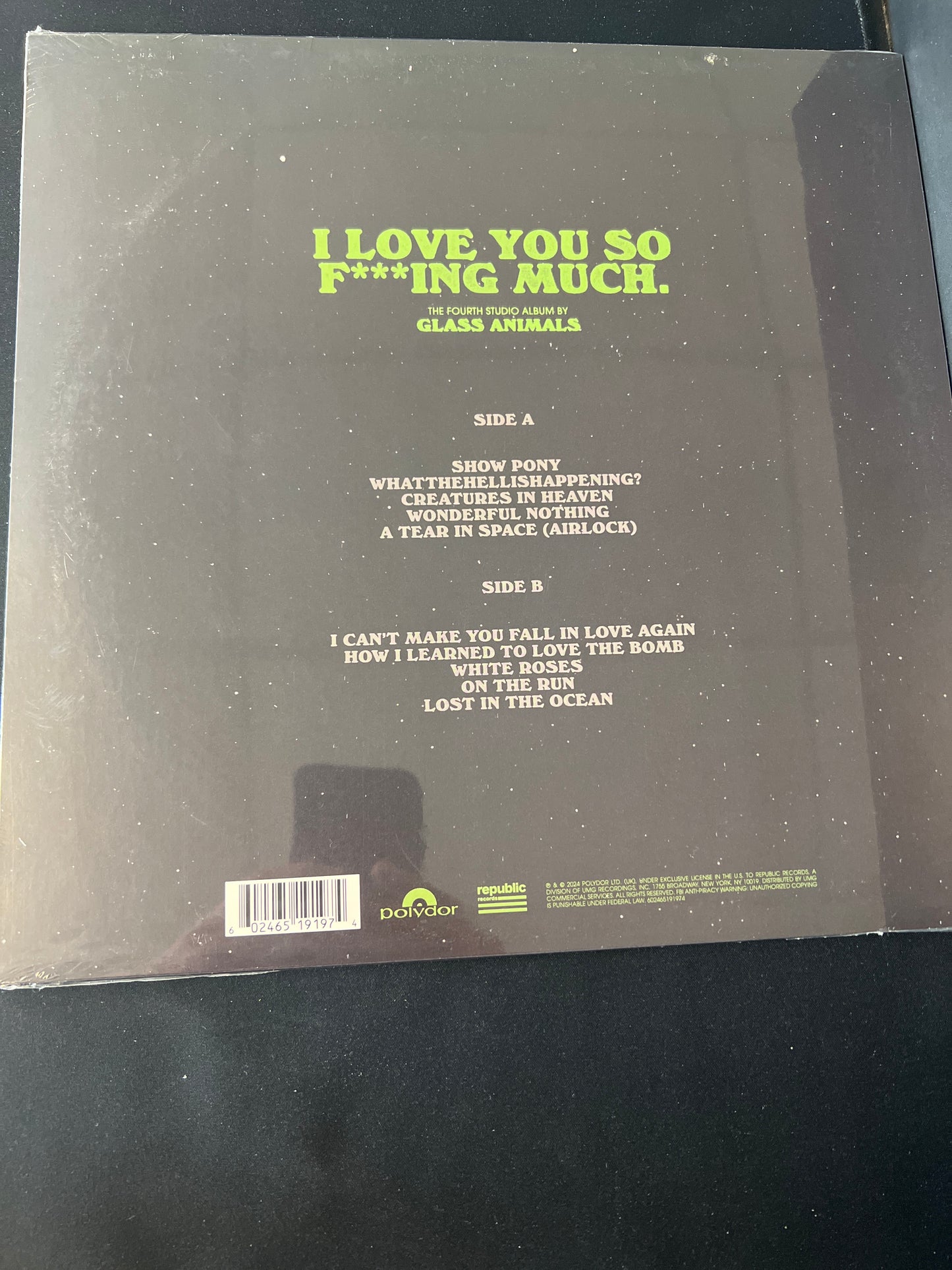 GLASS ANIMALS - I love you so f***ing much