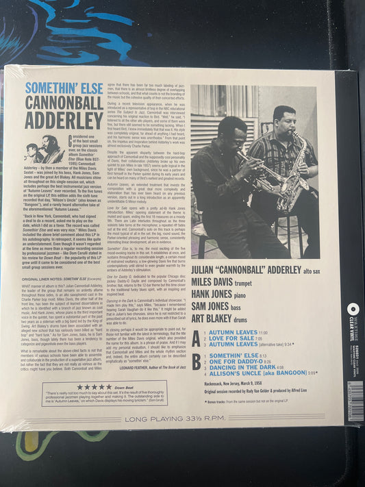 CANNONBALL ADDERLY - somethin’ else