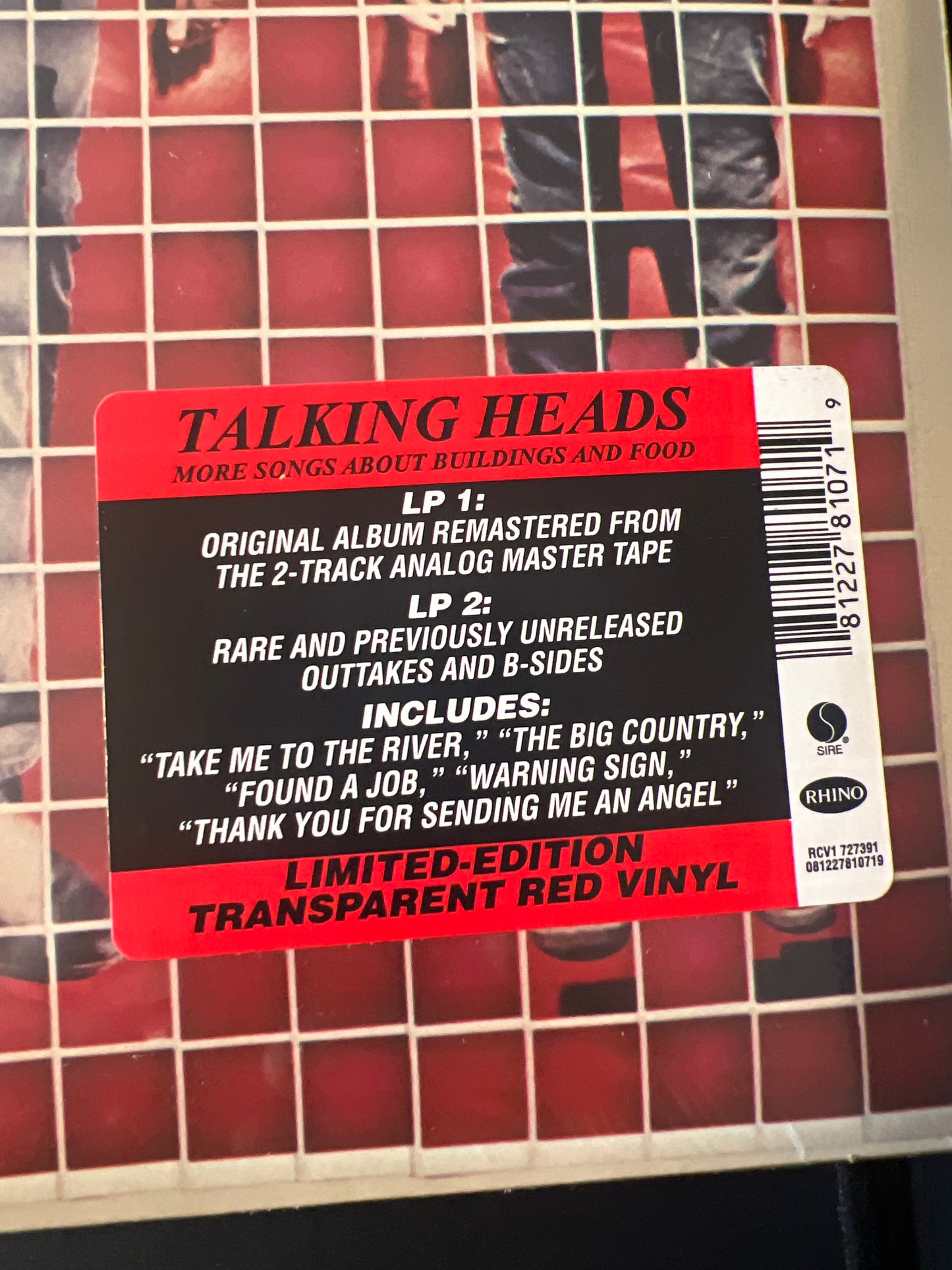 TALKING HEADS - more songs about buildings and food