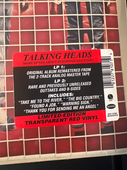 TALKING HEADS - more songs about buildings and food