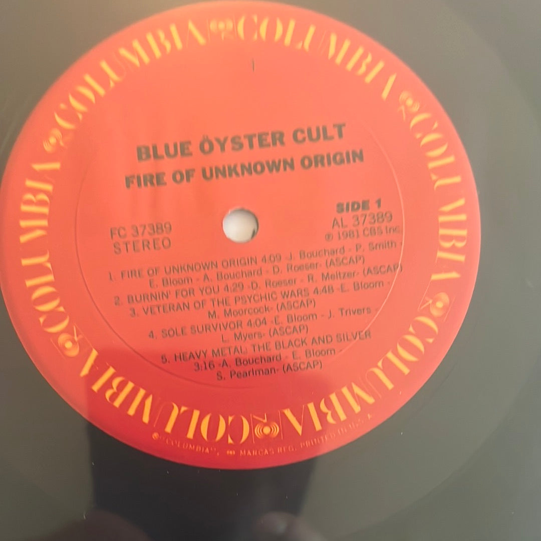 BLUE OYSTER CULT - fire of unknown origin
