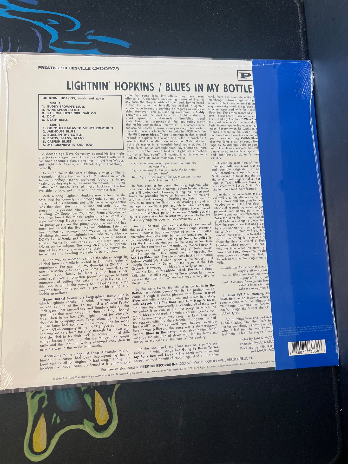 LIGHTNIN HOPKINS - blues in my bottle
