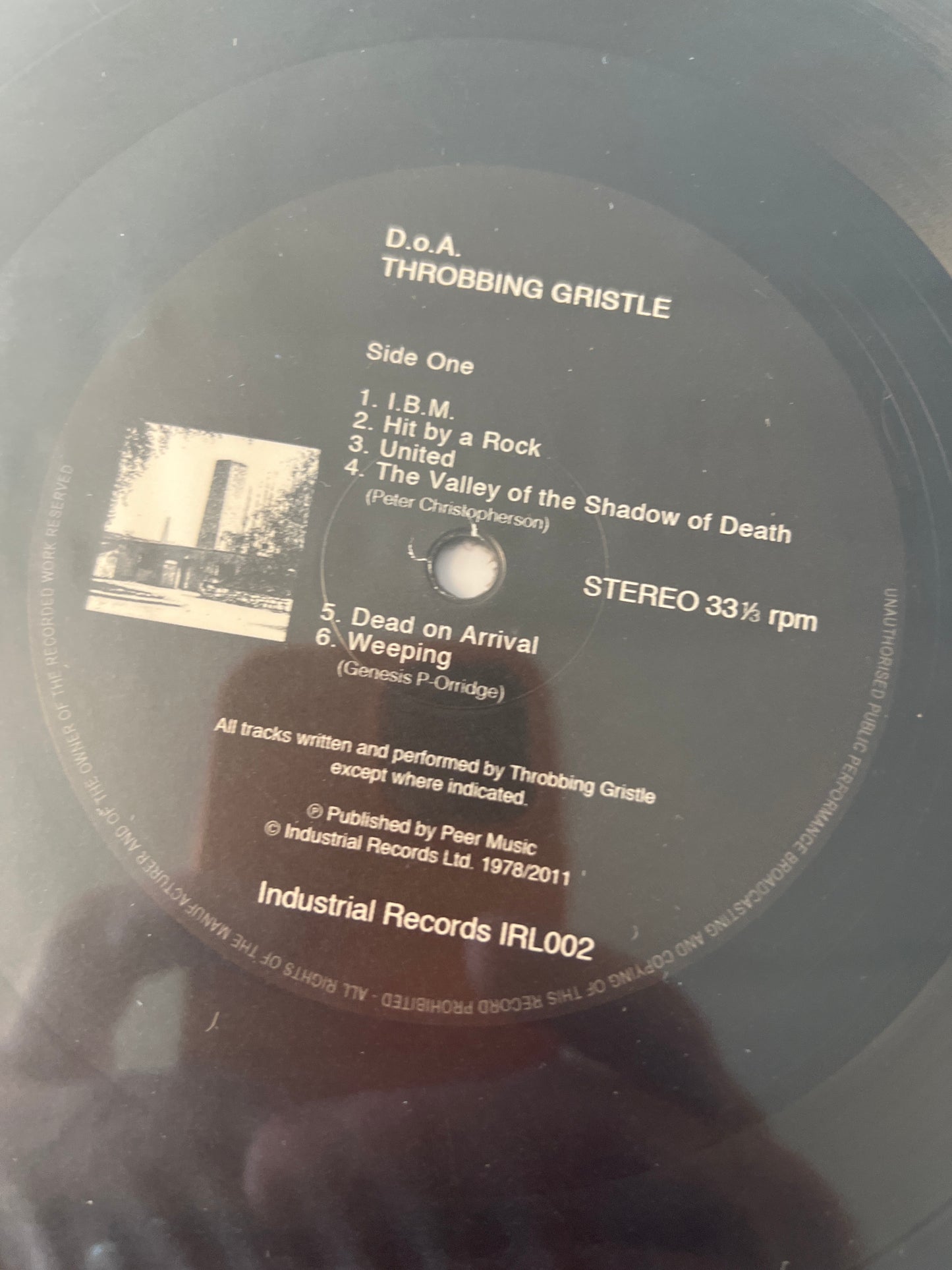 THROBBING GRISTLE - D.o.A. The third and final report of