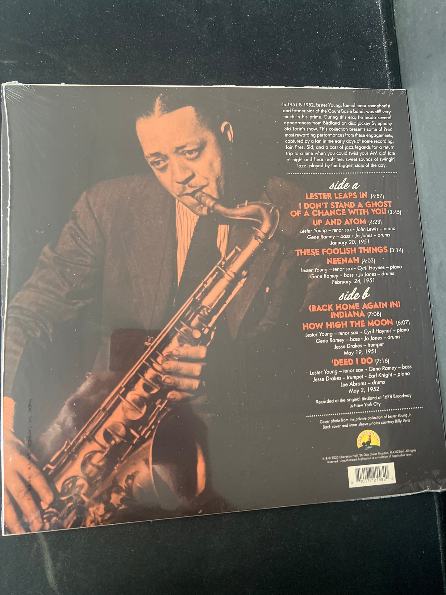 LESTER YOUNG - live at Birdland 1951-1952