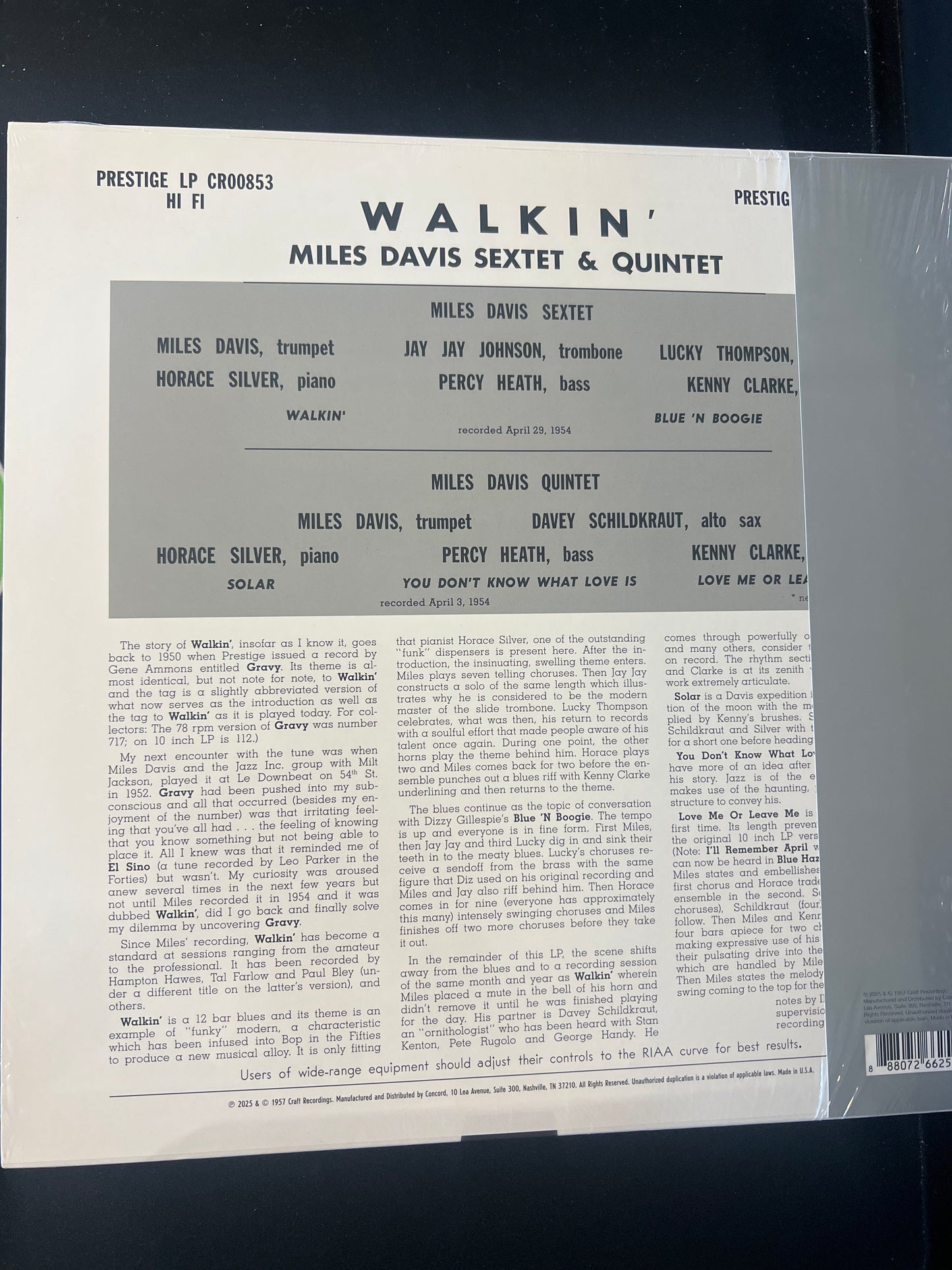 MILES DAVIS - walkin’