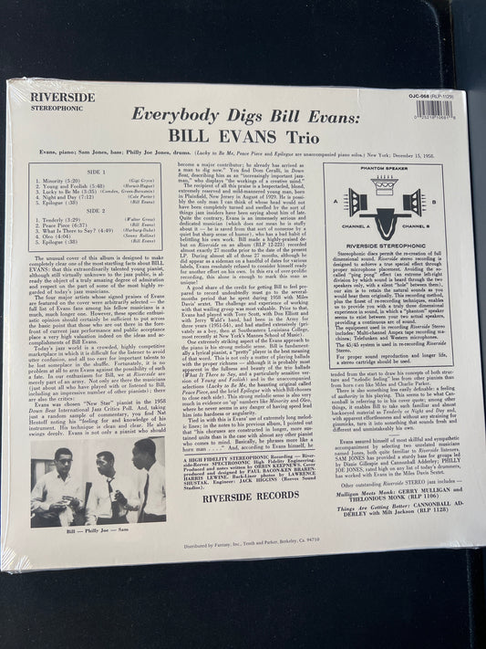 BILL EVANS - everybody digs Bill Evans