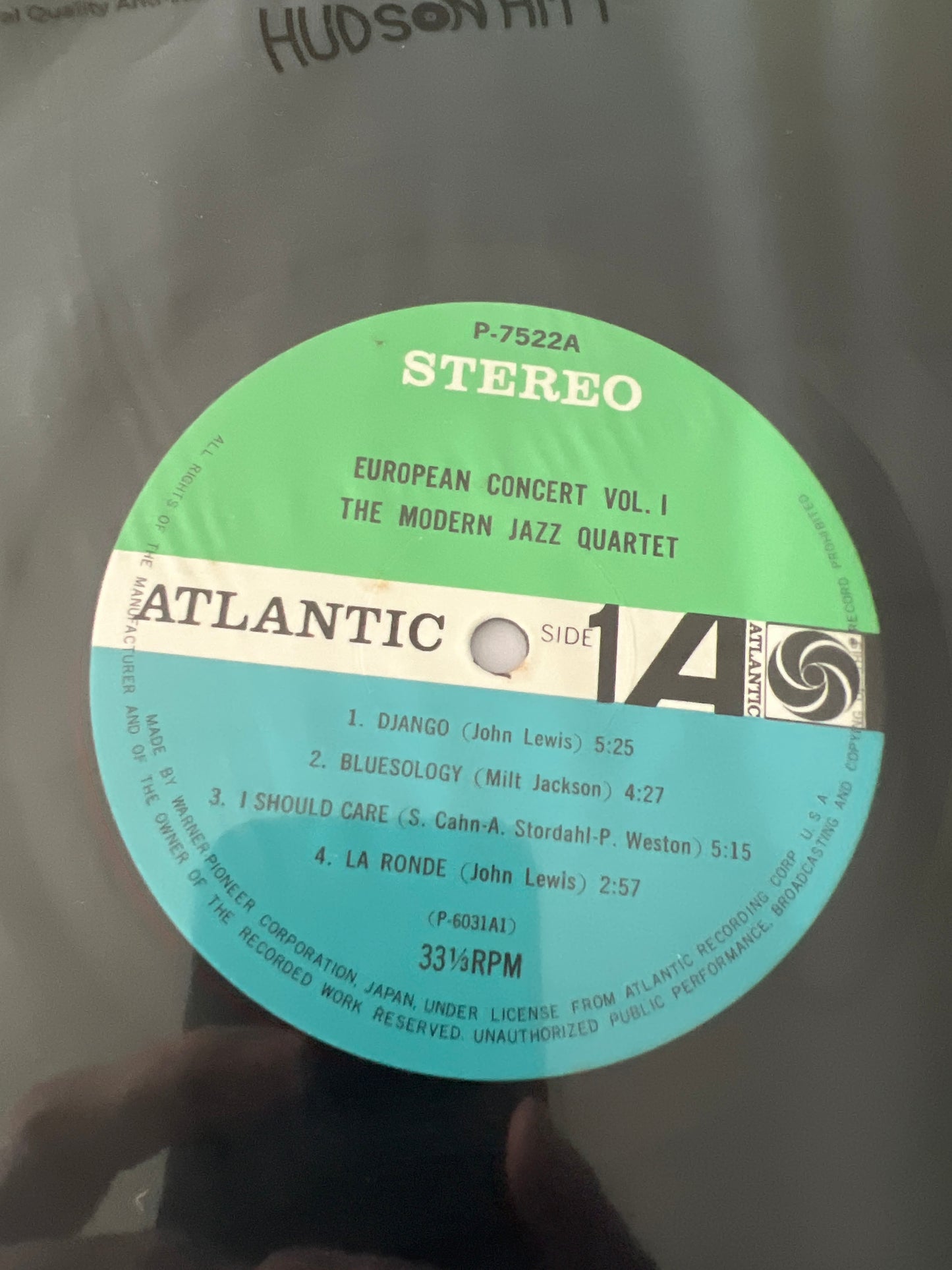 MODERN JAZZ QUARTET - European Concert Volume One