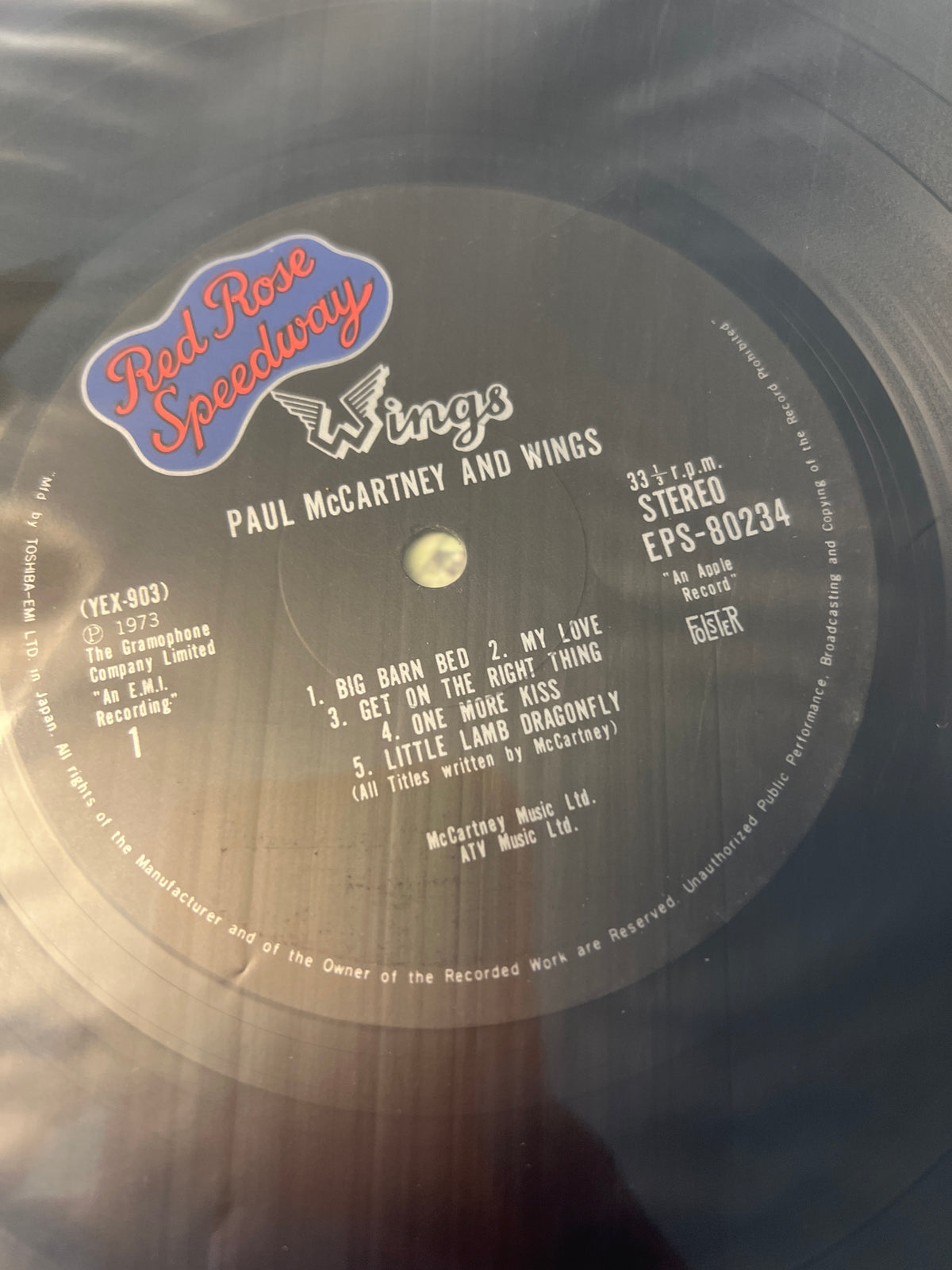 PAUL McCARTNEY - red rose speedway