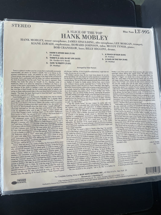 HANK MOBLEY - a slice of the top
