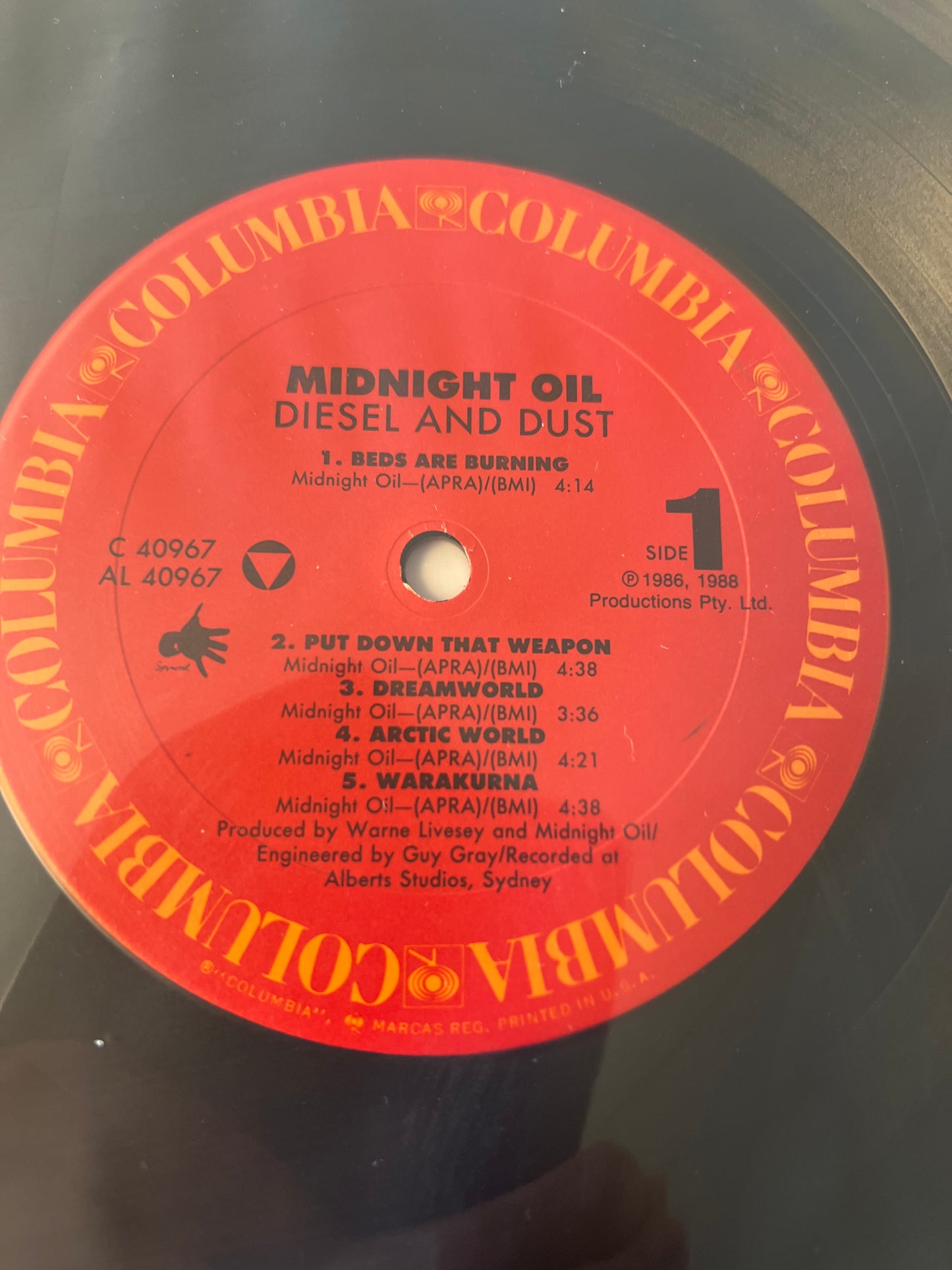 MIDNIGHT OIL - diesel and dust