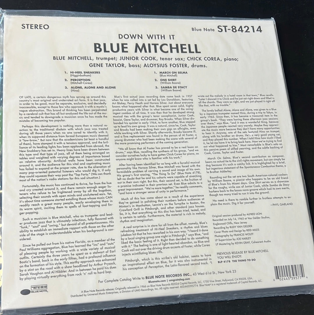 BLUE MITCHELL - down with it