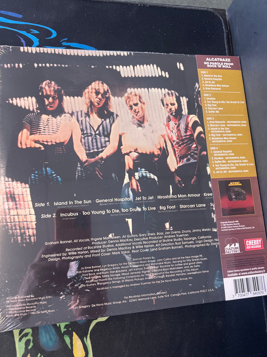 ALCATRAZZ - no parole from rock ‘n’ roll