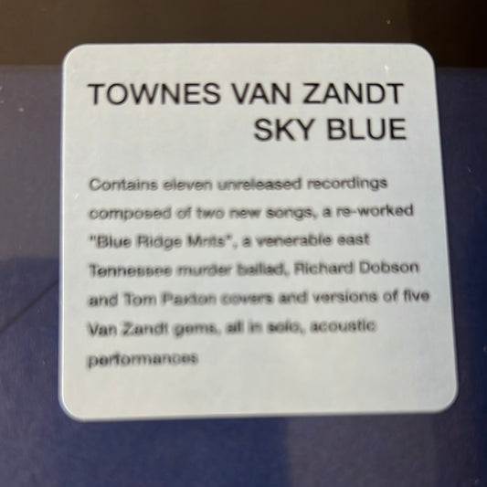 TOWNES VAN ZANDT - sky blue