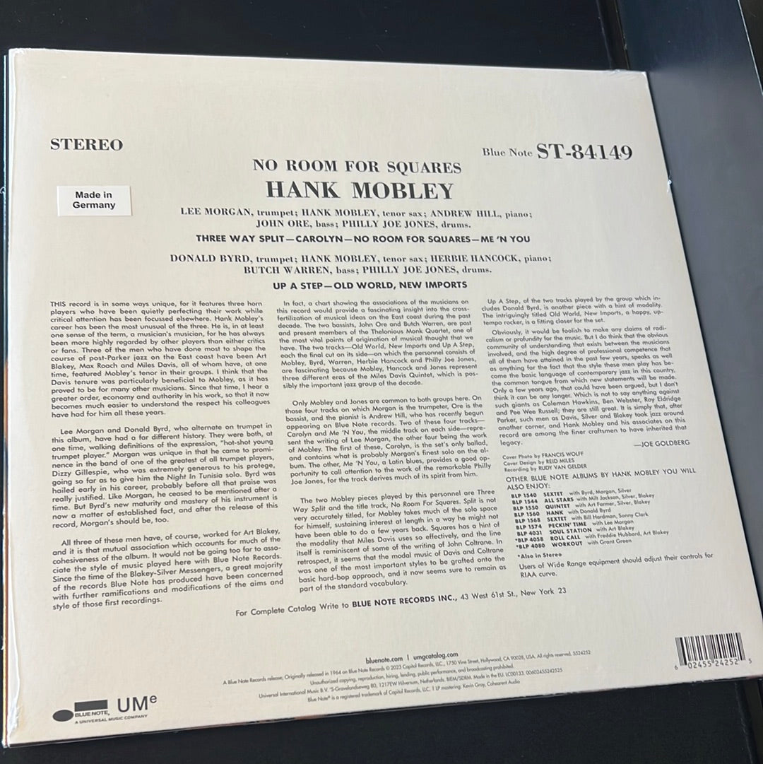 HANK MOBLEY - no room for squares