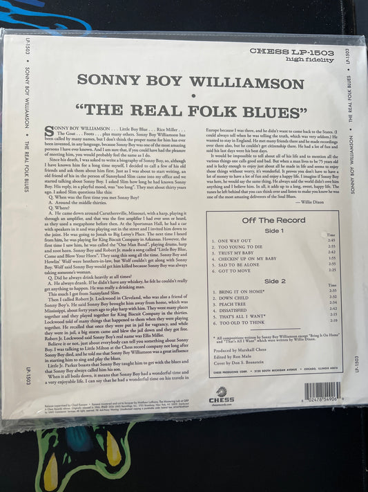 SONNY BOY WILLIAMSON - the real folk blues