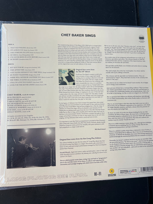 CHET BAKER - sings
