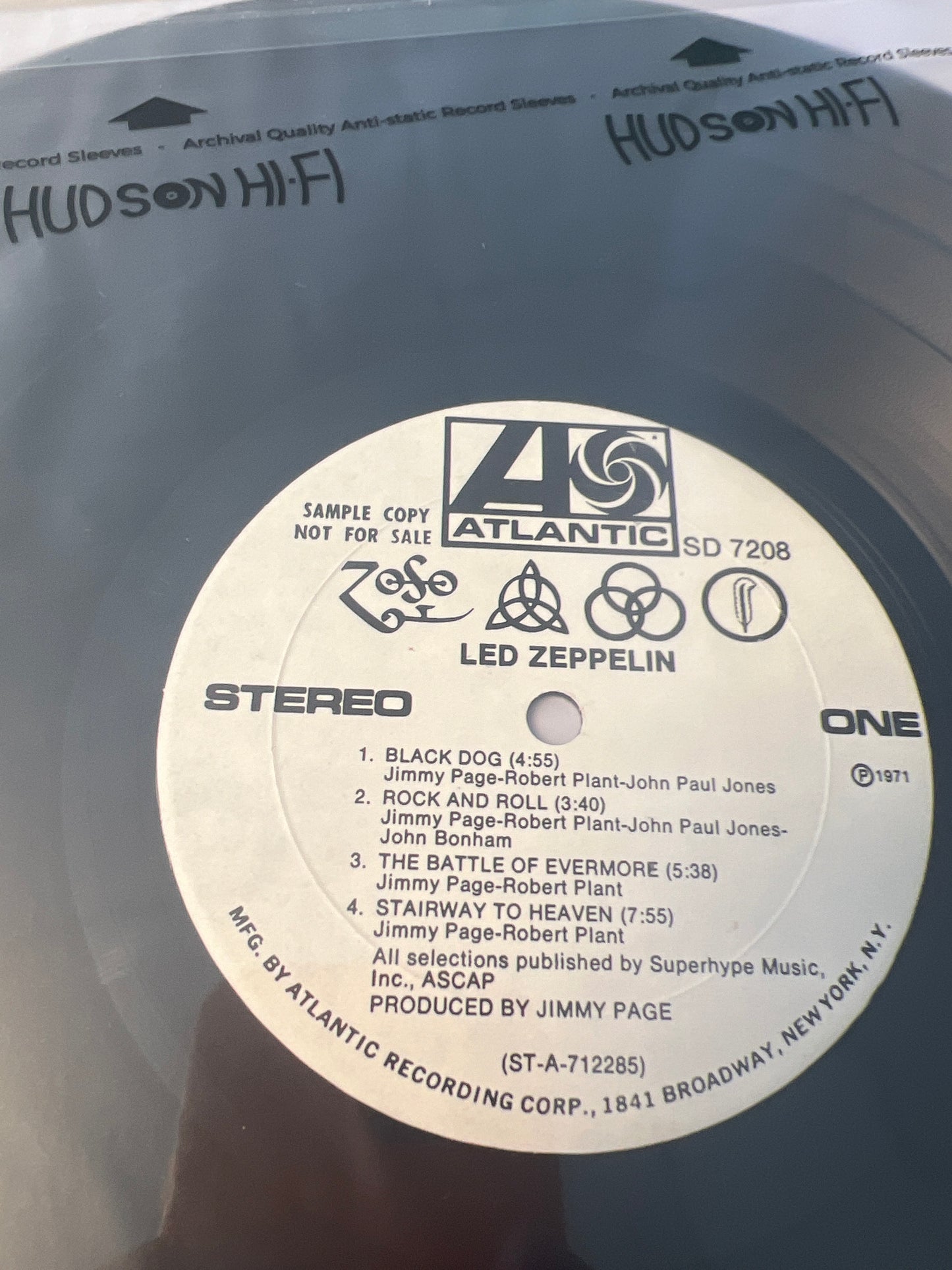 LED ZEPPELIN - untitled (white label promo!)