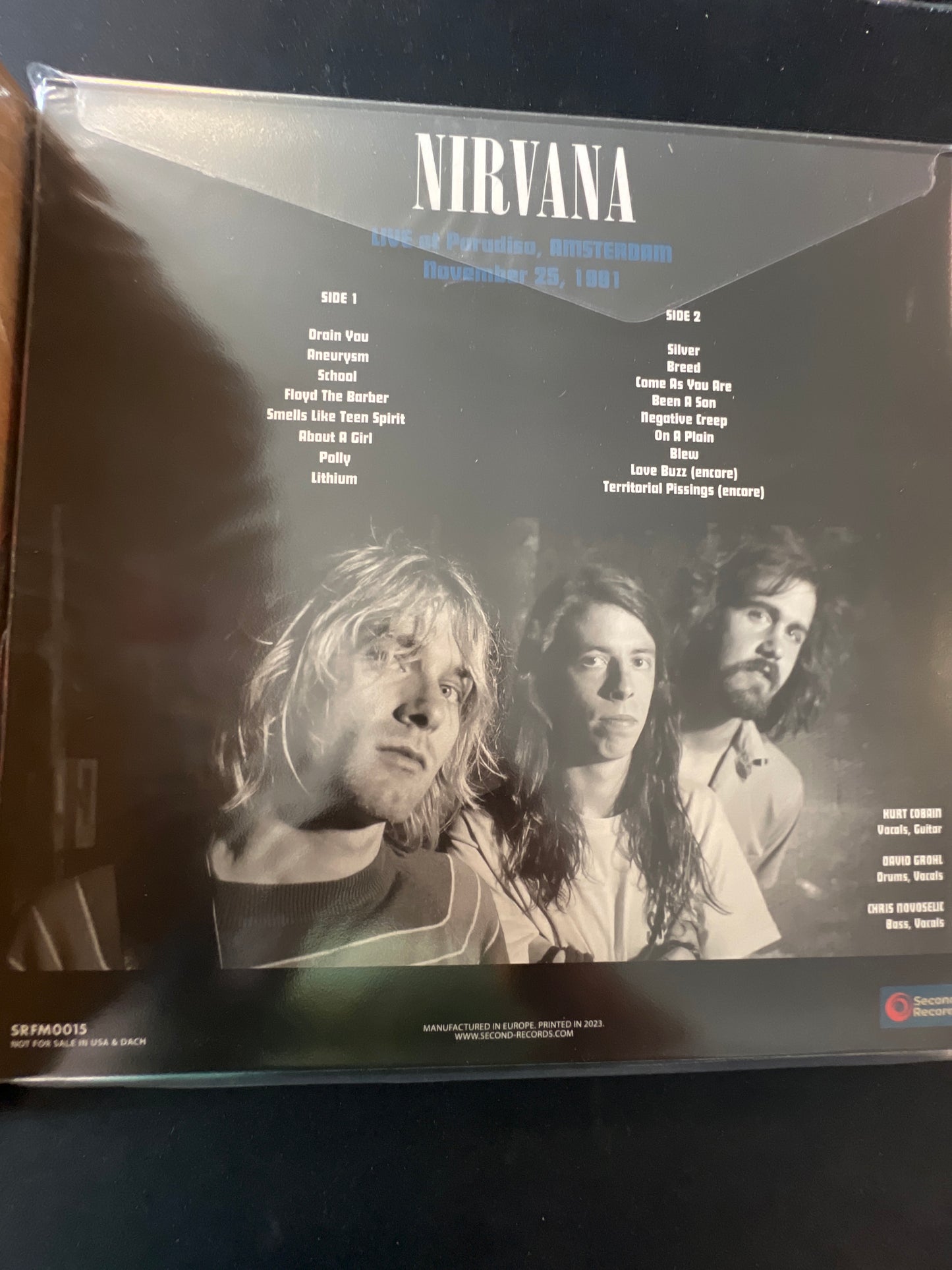 NIRVANA - live at Paradiso, Amsterdam 1991