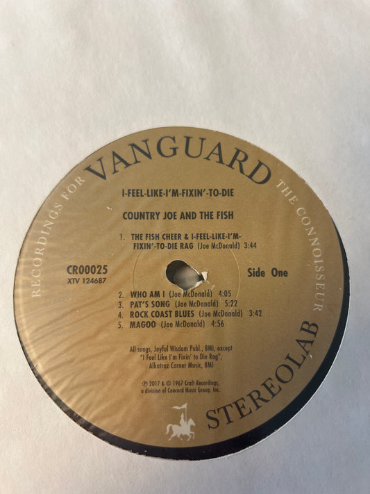 COUNTRY JOE AND THE FISH - I feel like I’m fixin to die