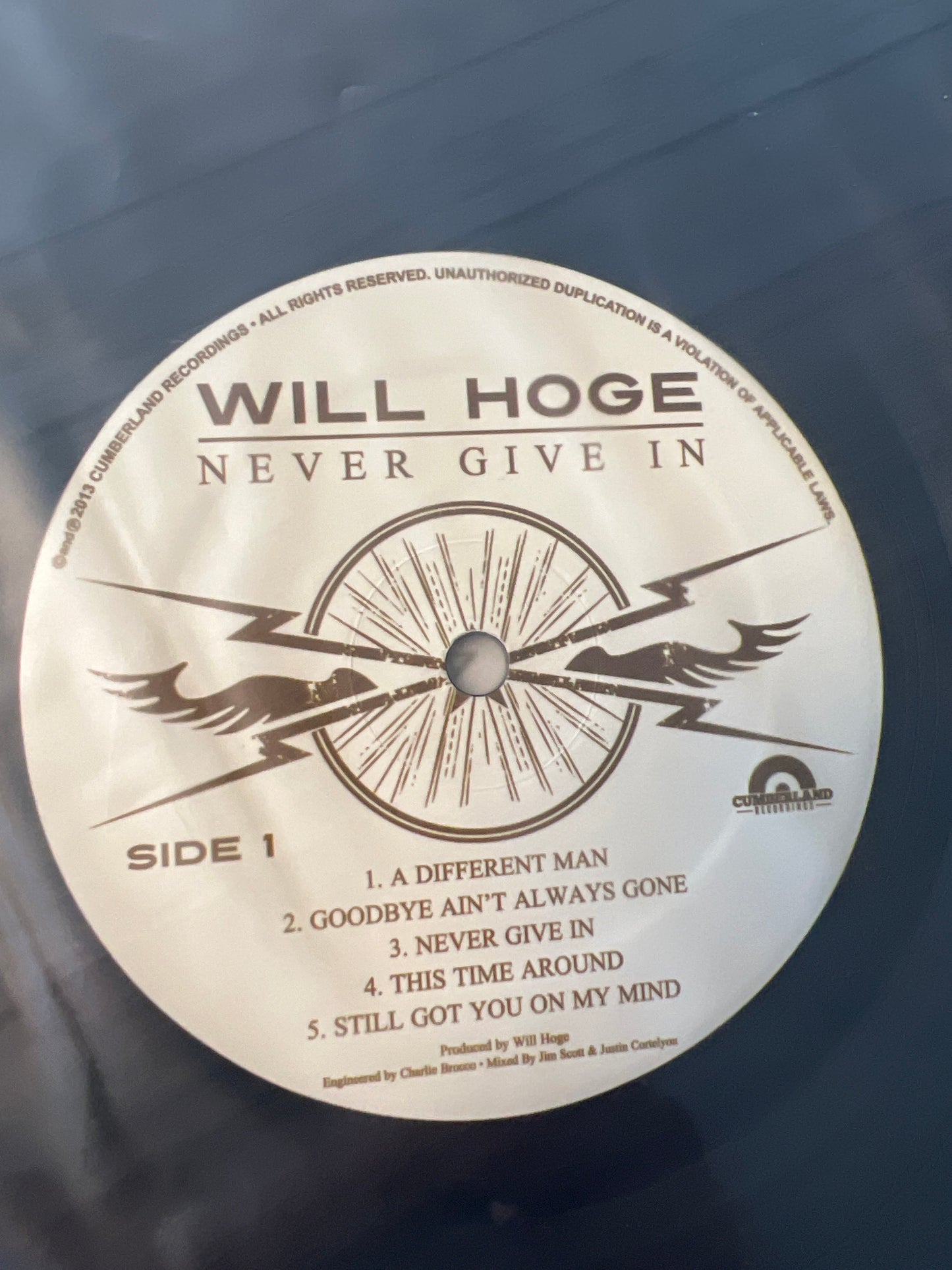 WILL HOGE - never give in