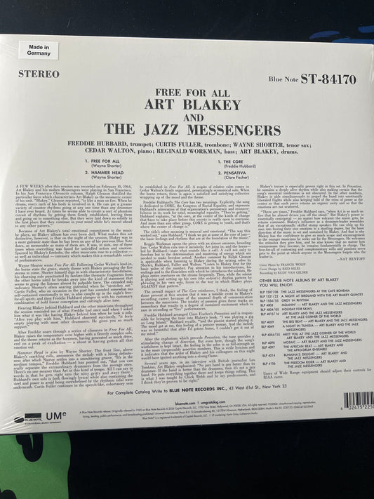 ART BLAKEY - free for all