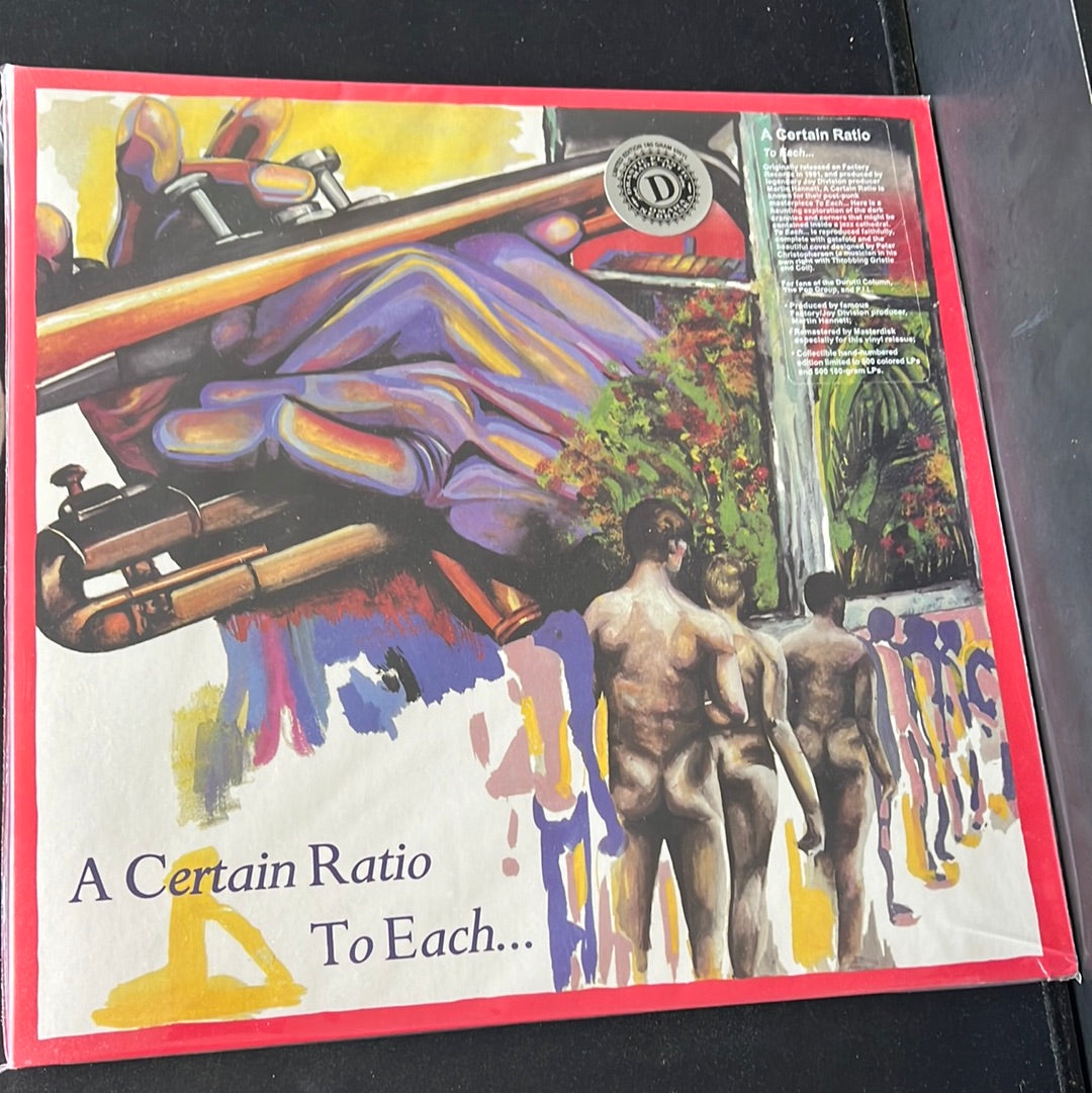 A CERTAIN RATIO - to each…