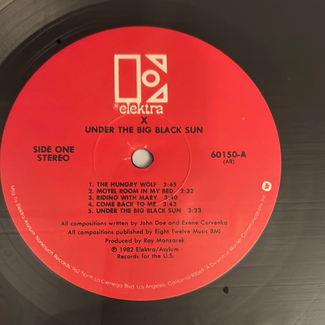 X - under the big black sun