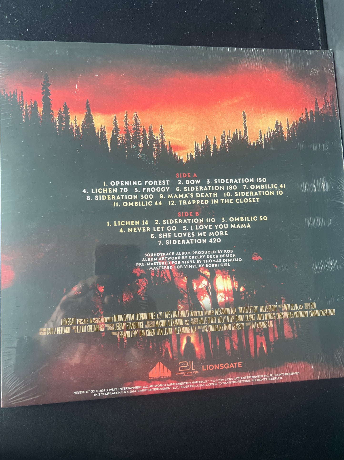 NEVER LET GO - soundtrack