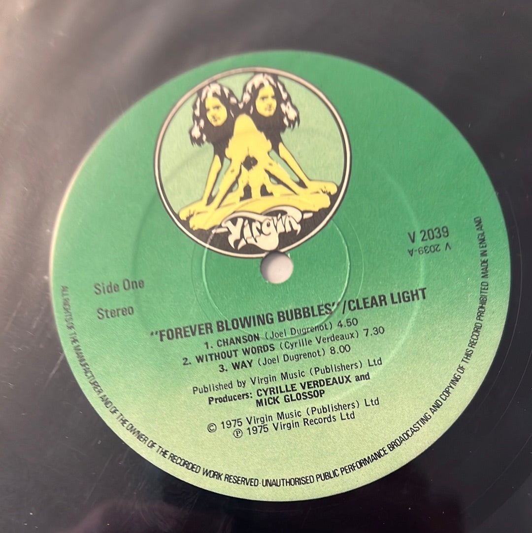 CLEARLIGHT - forever blowing bubbles