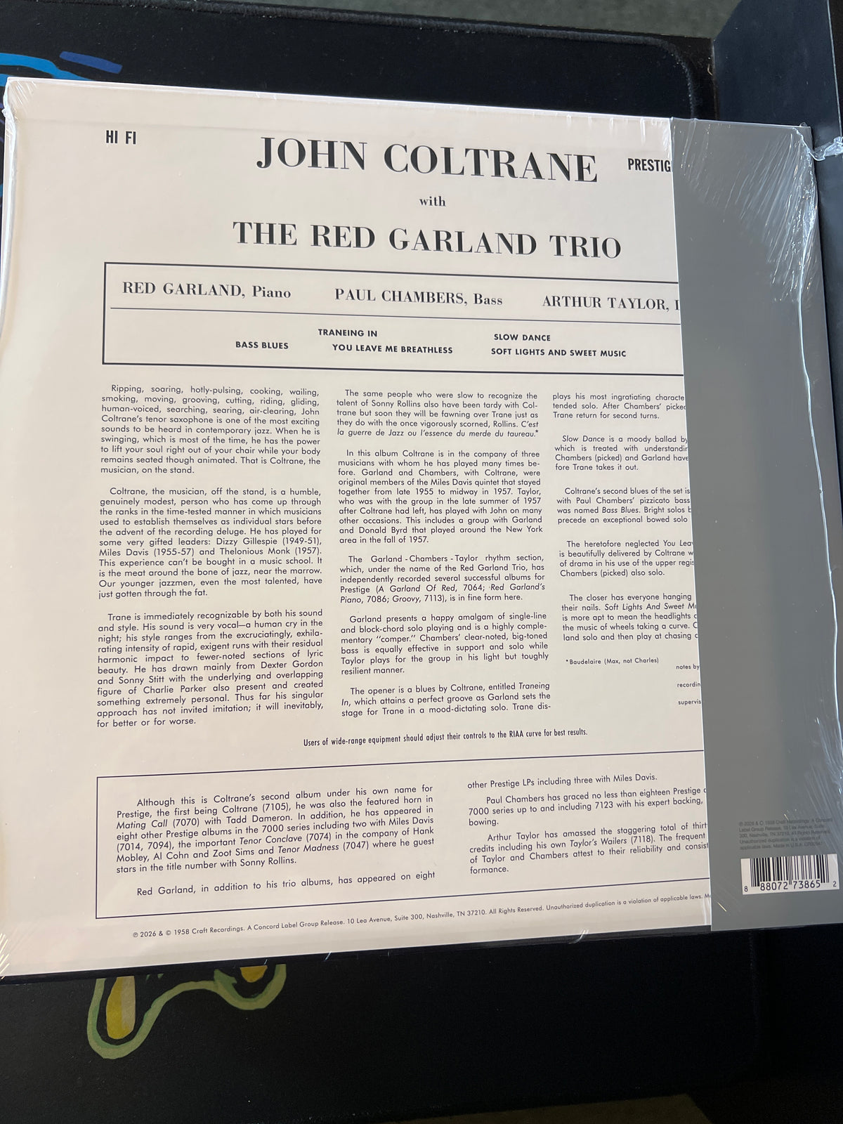 JOHN COLTRANE - with the Red Garland Trio