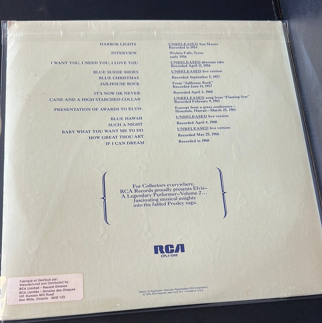 ELVIS PRESLEY - a legendary performer volume 2