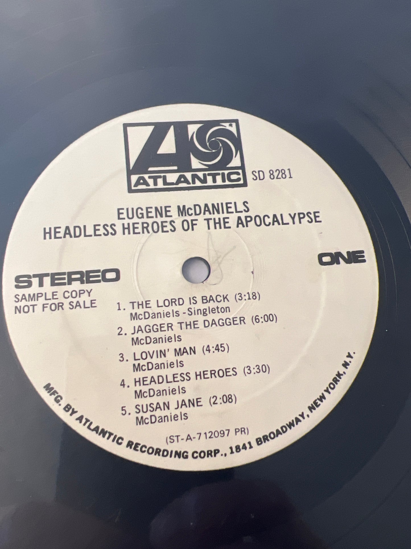 EUGENE McDANIELS - headless heroes of the apocalypse