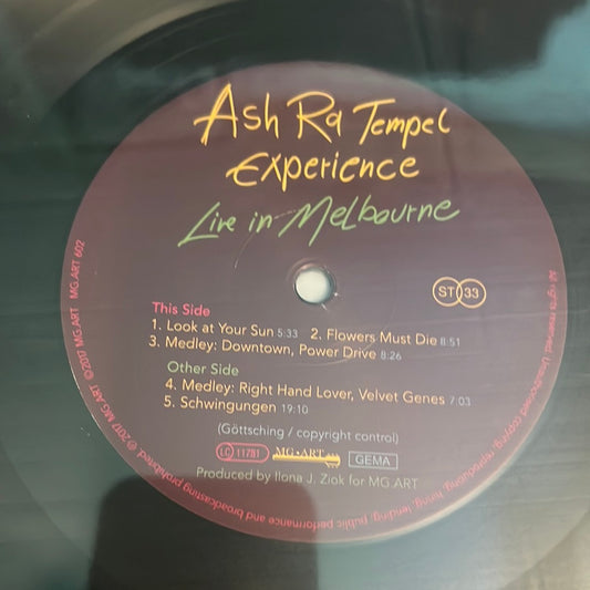 ASH RA TEMPEL - live in Melbourne
