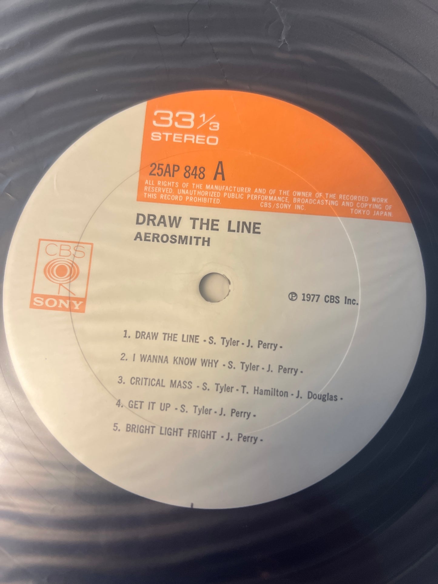 AEROSMITH - draw the line