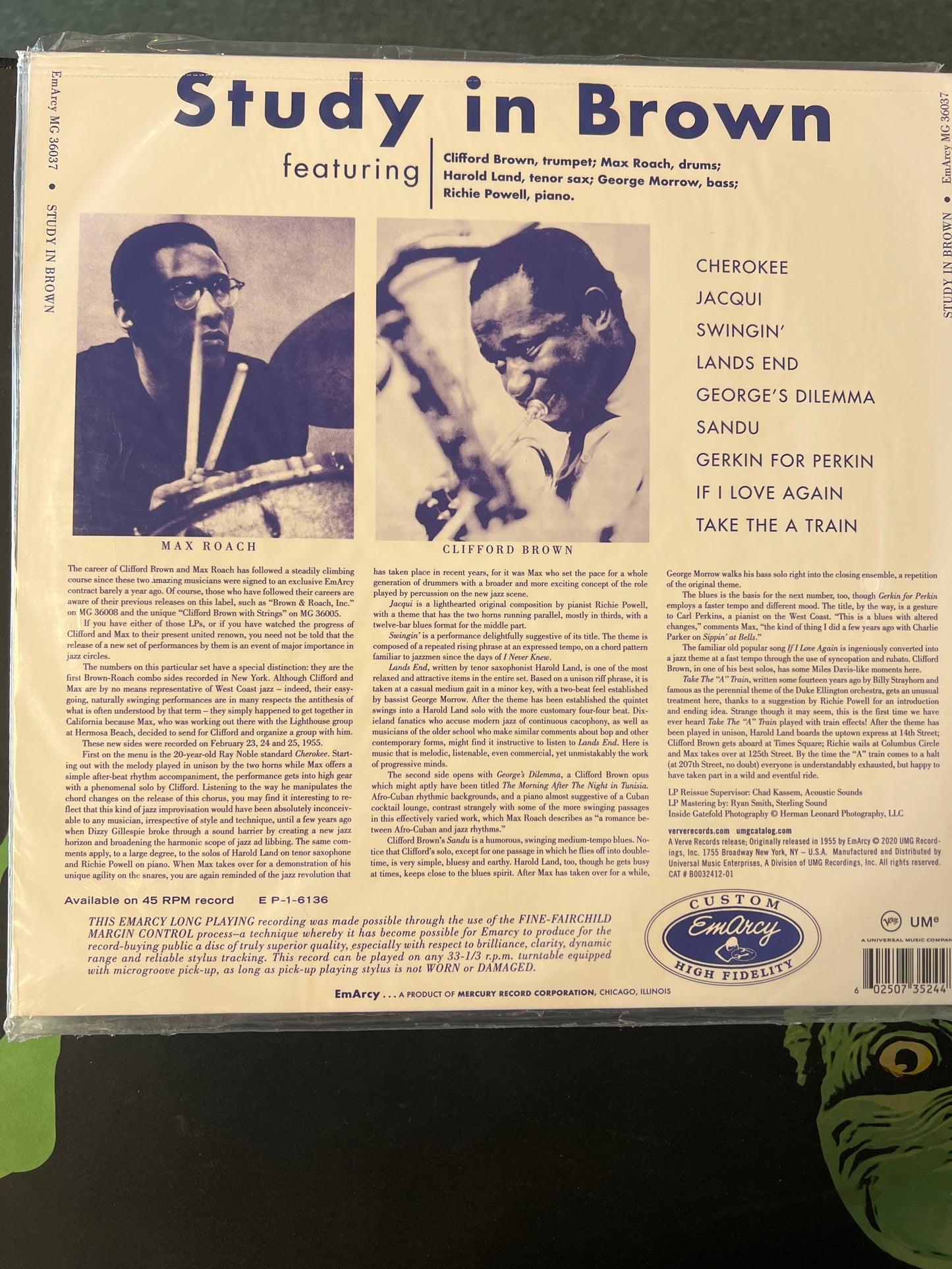 CLIFFORD BROWN AND MAX ROACH - study in brown